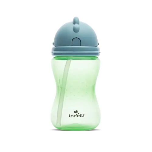 Cana sport Lorelli, cu pai moale si flexibil, capac de protectie rotativ, 300 ml, Verde