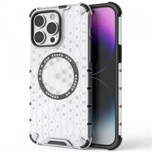 Husa MagSafe pentru Apple iPhone 14 Pro, Techsuit, HoneyComb Shield