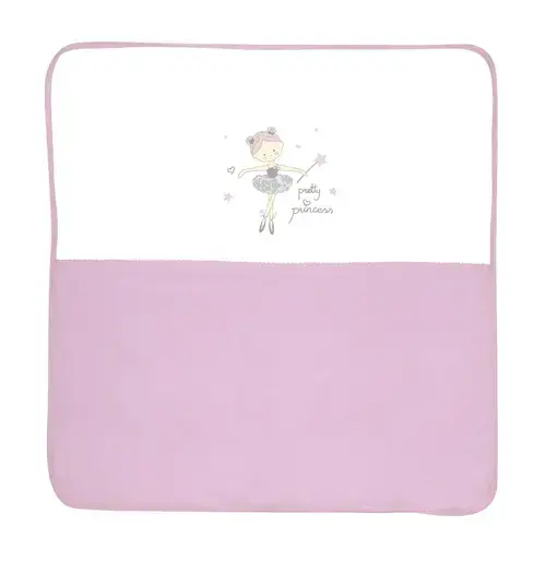 Patura bumbac bebe Lorelli Za Za, 90x90 cm, Roz