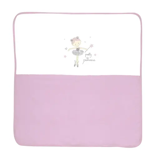 Patura bumbac bebe Lorelli Za Za, 90x90 cm, Roz