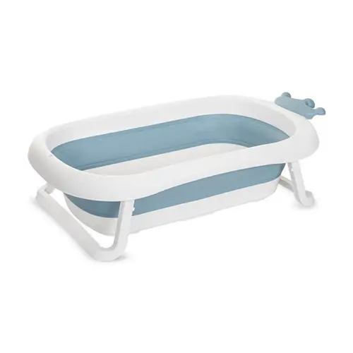Cadita pliabila pentru bebelusi Lorelli Royal, 83 cm, cu dop de scurgere, Albastru
