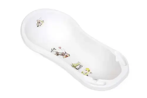 Cada bebe Lorelli Winnie and Friends Disney, 100x51x31 cm, cu scurgere, Alb