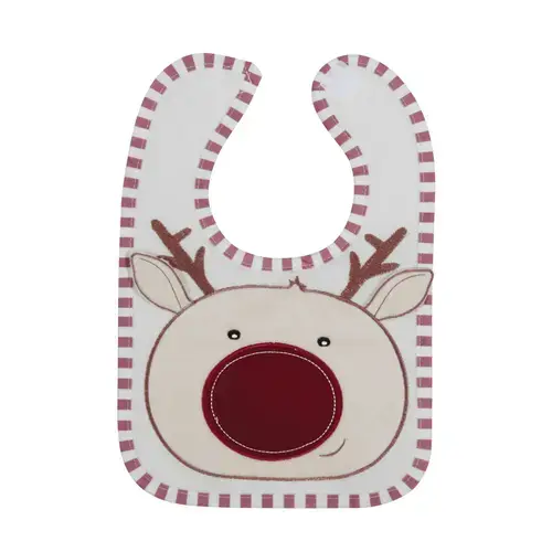 Baveta bumbac Lorelli Deer, cu broderie 3D