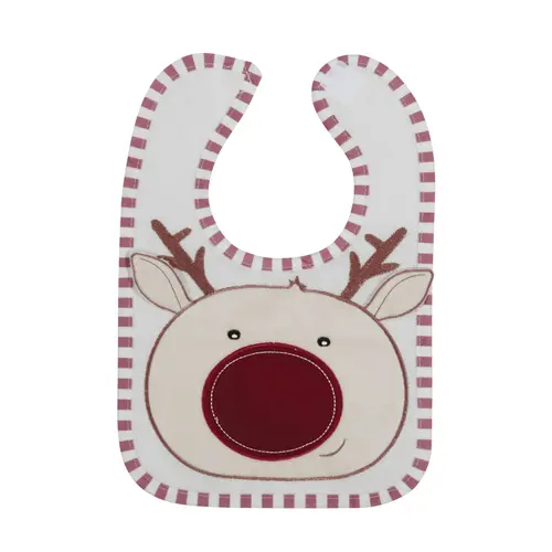 Baveta bumbac Lorelli Deer, cu broderie 3D