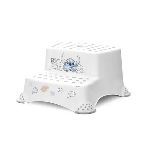 Inaltator dublu pentru baie Lorelli Disney Blue Koala, antiderapant, Alb