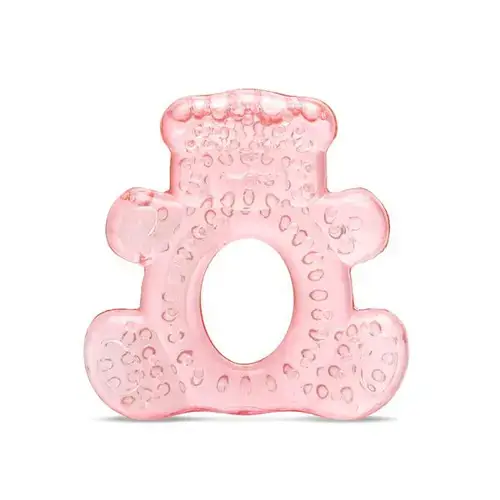 Jucarie de dentitie bebelusi Lorelli Bear, refrigeranta, 3 luni+,  Roz