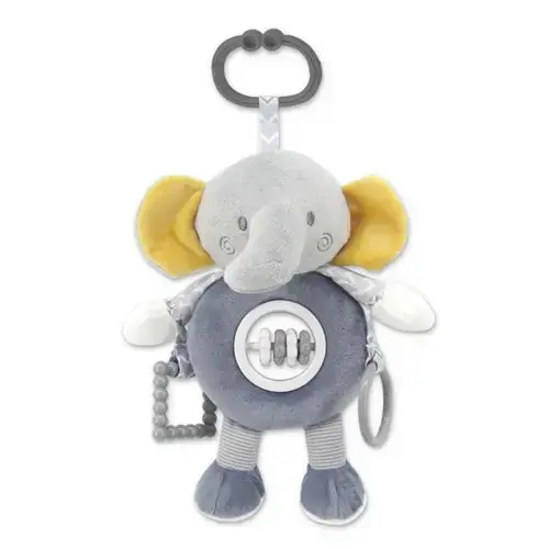 Jucarie de plus Lorelli Elefant, de activitate, 24 cm, 0 luni+, Gri