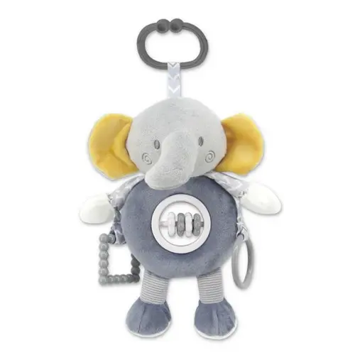 Jucarie de plus Lorelli Elefant, de activitate, 24 cm, 0 luni+, Gri
