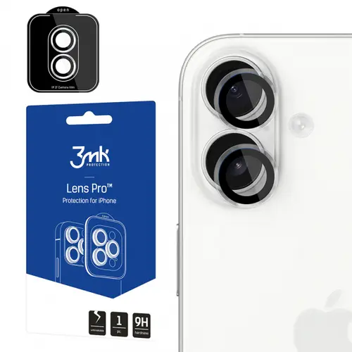 Folie de protectie Camera Spate 3MK Protection Pro pentru Apple iPhone 17, Sticla Securizata