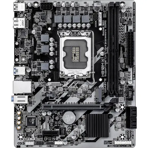 Placa de baza GIGABYTE H810M K, Intel H810, LGA 1851, mATX, DDR5