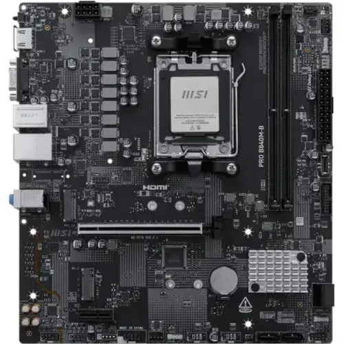 Placa de baza MSI PRO B840M-B, AMD B840, Socket AM5, mATX