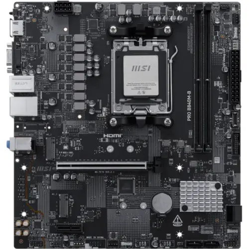 Placa de baza MSI PRO B840M-B, AMD B840, Socket AM5, mATX