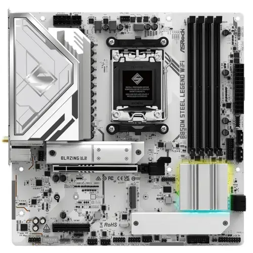 Placa de baza ASRocK B850M Steel Legend WiFi, AMD B850, Socket AM5, mATX