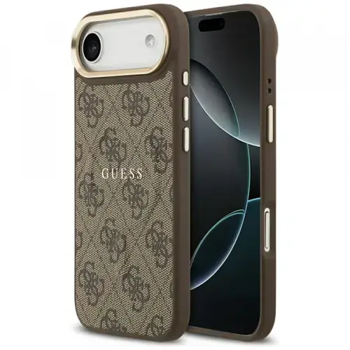 Husa MagSafe pentru Apple iPhone Air, Guess, 4G Classic, Maro