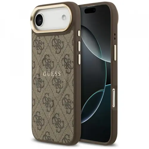 Husa MagSafe pentru Apple iPhone Air, Guess, 4G Classic, Maro