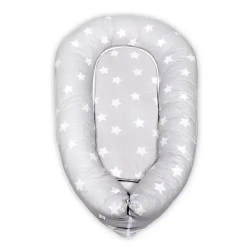 Baby Nest 3in1 Lorelli, 110x70x15 cm, husa bumbac ranforce, Gri