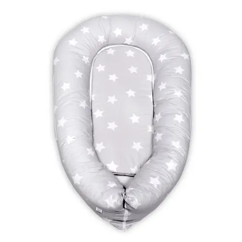 Baby Nest 3in1 Lorelli, 110x70x15 cm, husa bumbac ranforce, Gri