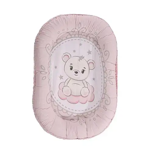 Baby Nest Lorelli, 92 x 58 cm, bumbac ranforce, Roz