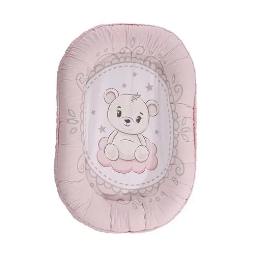 Baby Nest Lorelli, 92 x 58 cm, bumbac ranforce, Roz