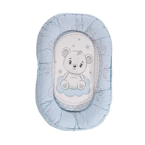 Baby Nest Lorelli, 92 x 58 cm, bumbac ranforce, Albastru