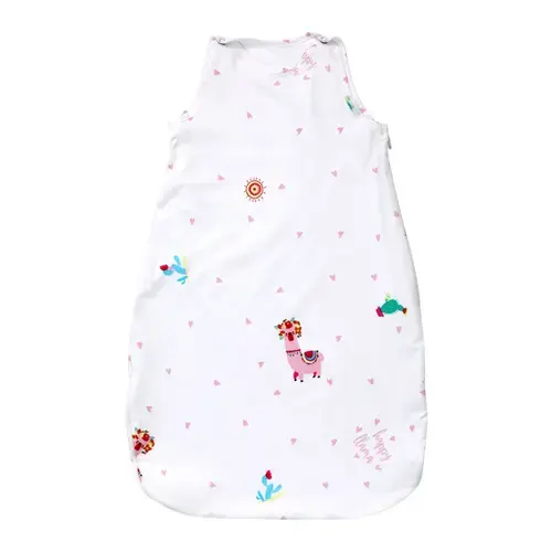 Sac de dormit de iarna Lorelli Happy Lama, 85 cm, bumbac ranforce,  Roz