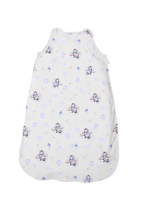 Sac de dormit de vara Lorelli Aeroplane, 95 cm, bumbac ranforce, Alb
