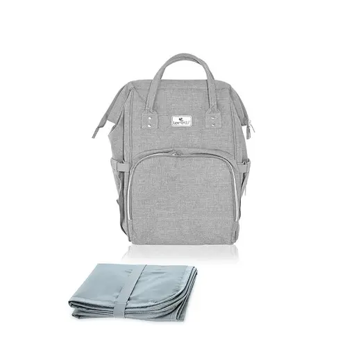 Rucsac accesorii bebelusi Lorelli Tina, multiple compartimente, Gri