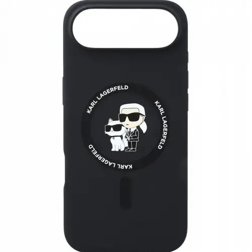 Husa MagSafe pentru Apple iPhone Air, Karl Lagerfeld, Ring Karl&Choupette, Neagra