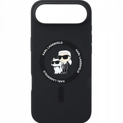 Husa MagSafe pentru Apple iPhone Air, Karl Lagerfeld, Ring Karl&Choupette, Neagra