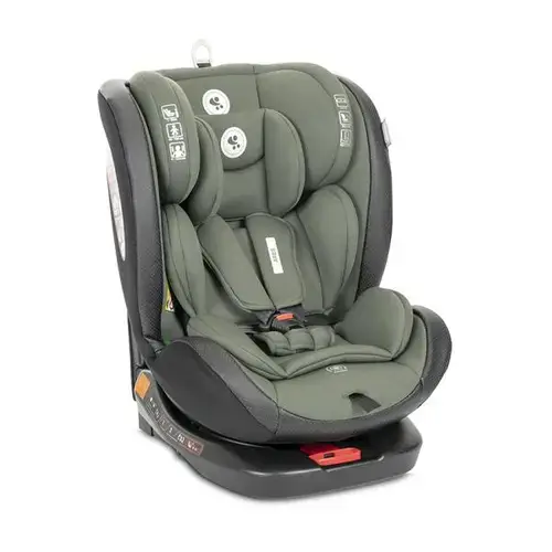 Scaun auto pentru copii Lorelli Ares, i-Size, Isofix, anti rebound bar, rotativ, 40-150 cm, 0 luni-12 ani, Verde