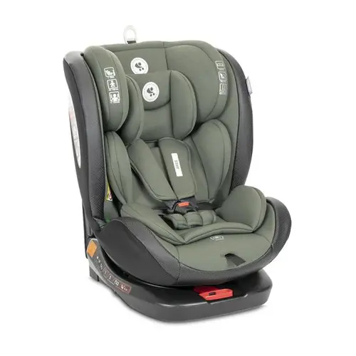 Scaun auto pentru copii Lorelli Ares, i-Size, Isofix, anti rebound bar, rotativ, 40-150 cm, 0 luni-12 ani, Verde