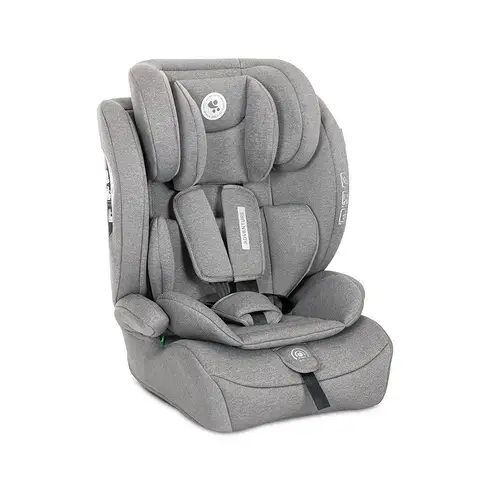 Scaun auto pentru copii Lorelli Adventure, i-Size, R129, 15 Luni-12 Ani, 76-150 cm, tetiera reglabila pe inaltime, sistem de protectie impact lateral, cotiere, calitate premium, Gri