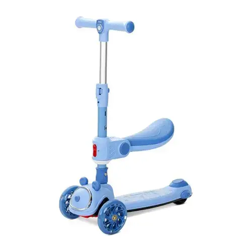 Trotineta pliabila Lorelli Swiftie, cu sezut pliabil,  pana la 50 kg, Albastru