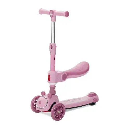 Trotineta pliabila Lorelli Swiftie, cu sezut pliabil, pana la 50 kg, Roz