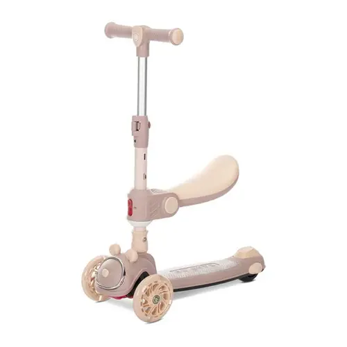 Trotineta pliabila Lorelli Swiftie, cu sezut pliabil,  pana la 50 kg, Bej