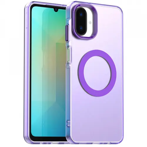 Husa MagSafe pentru Samsung Galaxy A07 4G A075, Techsuit, CandyCase, Mov