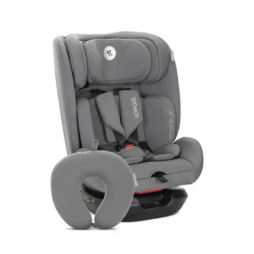 Scaun auto pentru copii Lorelli Voyager, i-Size, inclusa pernuta de calatorie, 0 luni-12 ani, 40-150 cm, Gri