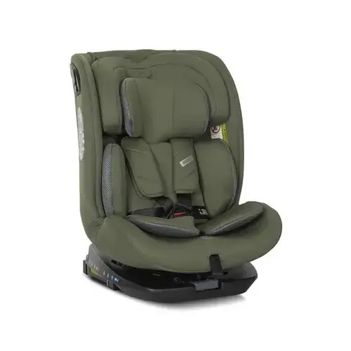 Scaun auto pentru copii Lorelli Rodeo, i-Size, Isofix, rotativ, 0 luni-12 ani, 40-150 cm, Verde