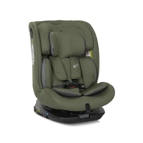 Scaun auto pentru copii Lorelli Rodeo, i-Size, Isofix, rotativ, 0 luni-12 ani, 40-150 cm, Verde
