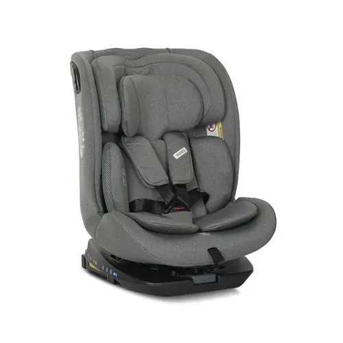 Scaun auto pentru copii Lorelli Rodeo, i-Size, Isofix, rotativ, 0 luni-12 ani, 40-150 cm, Gri