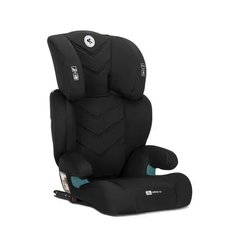 Scaun auto pentru copii Lorelli Speed GT, i-Size, Isofix, poate fi folosit ca inaltator auto, 3-12 Ani, 100-150 cm, Negru