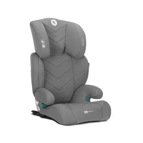 Scaun auto pentru copii Lorelli Speed GT, i-Size, Isofix, poate fi folosit ca inaltator auto, 3-12 Ani, 100-150 cm, Gri