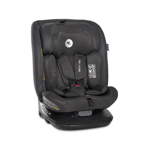 Scaun auto pentru copii Lorelli Imola, i-Size, Isofix, rotativ, 0 luni-12 ani, 40-150 cm, Negru