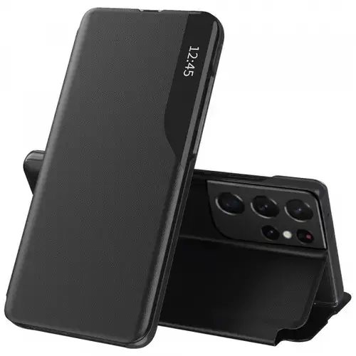 Husa pentru Samsung Galaxy S21 Ultra 5G G998, Techsuit, eFold, Neagra