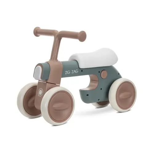 Bicicleta de echilibru Lorelli Zig Zag, 12-36 luni, scaun reglabil 2 pozitii, lumini si muzica, Bej