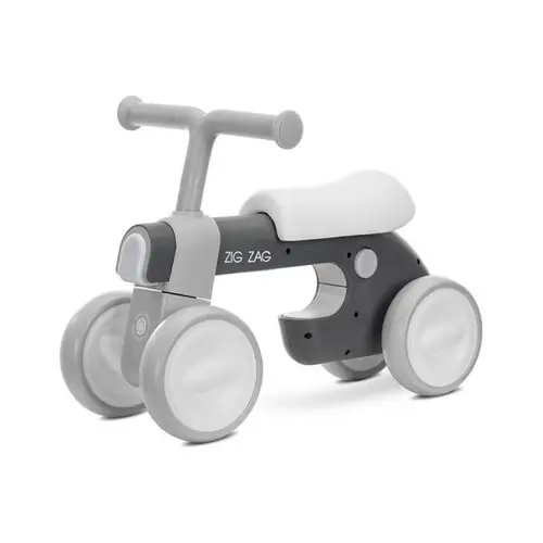 Bicicleta de echilibru Lorelli Zig Zag, 12-36 luni, scaun reglabil 2 pozitii, lumini si muzica, Gri