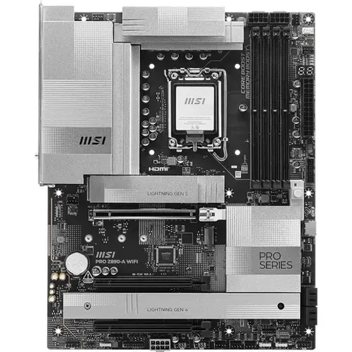 Placa de baza MSI PRO Z890-A WIFI, DDR5, ATX, LGA 1851, Intel Z890