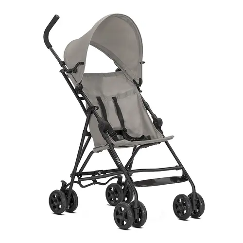 Carucior sport Lorelli Vaya ultra light, manere ergonomice, roti spate cu frana sincronizata, pana la 22 kg, 6 luni+, Gri
