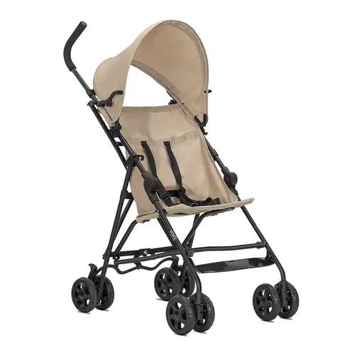 Carucior sport Lorelli Vaya ultra light, manere ergonomice, roti spate cu frana sincronizata, pana la 22 kg, 6 luni+, Bej