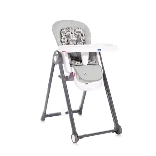 Scaun de masa Lorelli Party, reglabil, cadru usor din aluminiu, 6 luni+, Gri